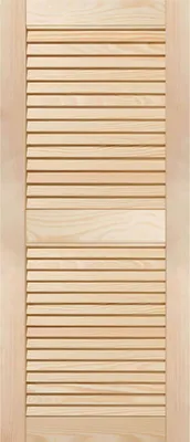 Produktbild von ben+camilla.com OUTDOOR Lamellentüren 1mx50cm für Garten & Bad | Massivholz Kiefer