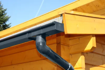 Produktbild von Kunststoff Dachrinnenset 204Bx für Gartenhäuser anthrazit