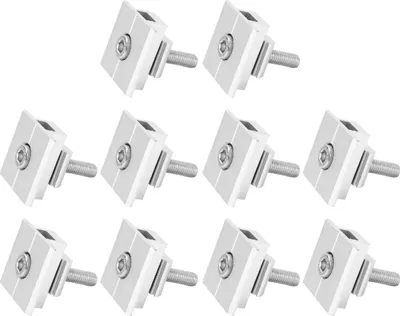 Image de 10 pinces de fixation étanches pour panneaux solaires, accessoires de montage en aluminium