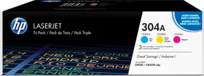 Produktbild von HP Toner Multi Pack CF 372 AM C/M/Y No. 304 A
