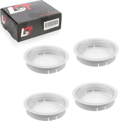 Produktbild von 4x Zentrierringe Weiß Alufelgen Ø 63,3 mm - Ø 56,1 mm für Audi für Porsche