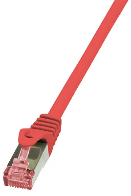 Immagine prodotto di LogiLink Professional CQ2014S Cavo patch LogiLink, Cat. 6, S/FTP, 0,25 m, rosso
