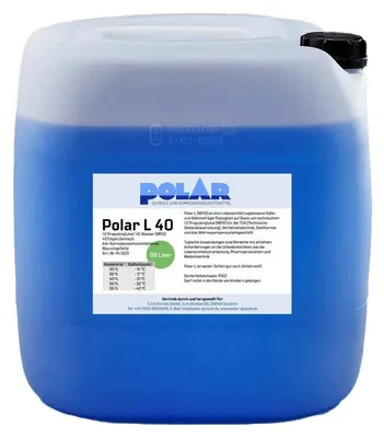 Produktbild von Polar L-MPG Glykol Frostschutzmittel, Propylenglykol 40% Gemisch 30 Liter