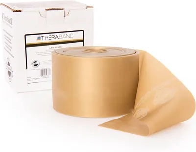 Produktbild von TheraBand® latexfrei 2,4m GOLD Maximal Schwer Gymnastikband Übungsband
