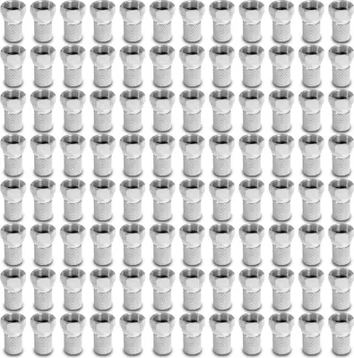 Produktbild von 200x ARLI F-Stecker 7 – 7,4 mm – Koaxialstecker mit breiter Mutter & Dichtring für SAT TV LNB Multischalter