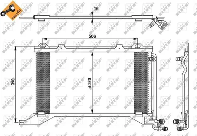 Obrázek produktu pro Kondenzátor Klimatizace Db W210