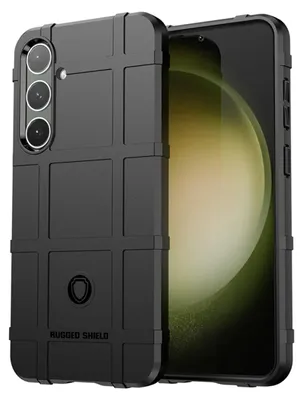 Productafbeelding van MobyDefend Hoesje - Geschikt voor Samsung Galaxy S24 Plus (S24+) - Rugged Shield TPU Backcover - Zwart