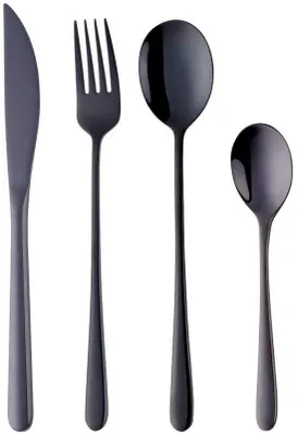 Zdjęcie produktu dla Omgoods - Kempingi Cutlery z 4 sztuk stali nierdzewnej