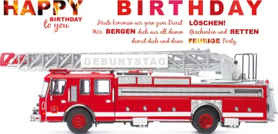 Produktbild von Geburtstag - Glückwunschkarte im Format 11,5 x 33 cm mit Umschlag