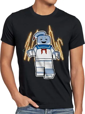 Produktbild von style3 Ghostbricksters Herren T-Shirt geisterjäger ecto1 baustein