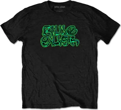 Obrázek produktu pro Billie Eilish - Tričko s logem pro muže/dámy Uni RO4043 (XXL) (Black)
