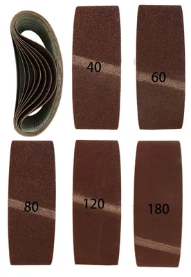 Obrázok produktu pre Sada 10 kusov kvalitných brúsnych pásov, rozmer 75 x 533 mm