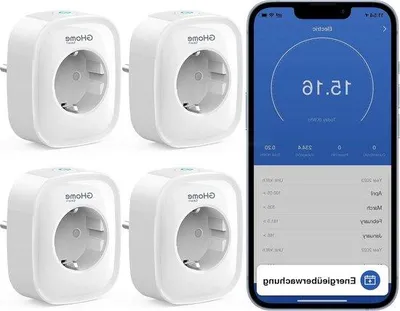 Produktbild von Intelligente WLAN-Steckdose 4er-Set mit Sprachsteuerung und Energieüberwachung