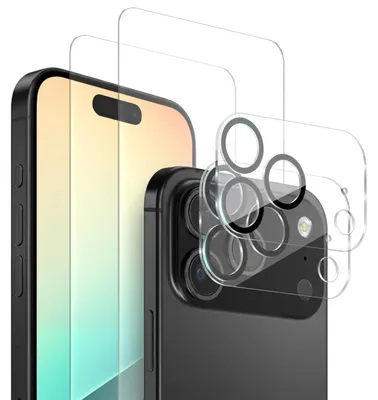 Produktbild von 2x Display + Kamera Glas für Apple iPhone 18 Pro Panzerfolie Displayglas Kameraglas 9H Schutzglas