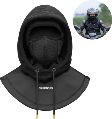 Produktbild von ROCKBROS Skimaske Motorrad Balaclava Wintermütze Sturmhaube Fleece Unter Helm Neu