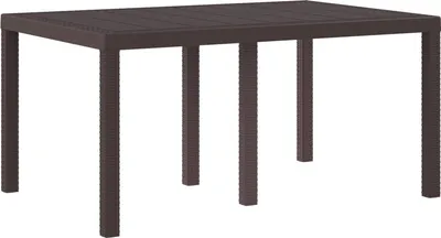 Zdjęcie produktu dla Stół Ogrodowy Brązowy 150 x 100 x 73 cm polirattan