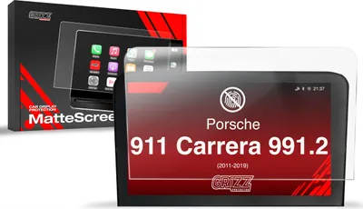Produktbild von Matte Autodisplayfolie für Porsche 911 Carrera 991.2 7" (2011-2019), Grizz Protector