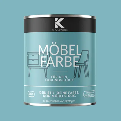 Produktbild von Kenzopaints 750ml Möbelfarbe Möbellack - Buchtnebel von Bretagne