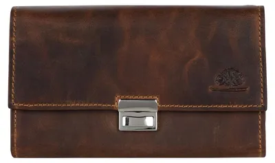 Produktbild von GREENBURRY Kellnerbörse Geldbörse Vintage Waiter Wallet RFID Brown braun