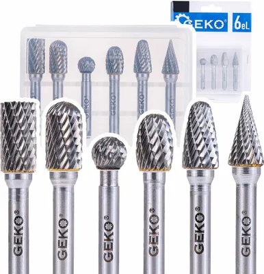 Obrázek produktu pro GEKO Sada stopkových fréz do kovu 6 mm, 6 ks - G37498