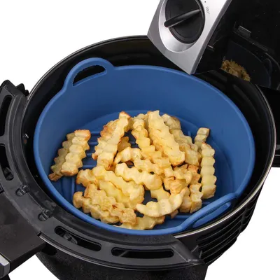 Silikon-Airfryer-Einsatz 20 cm rund, wiederverwendbar, für 4 QT+