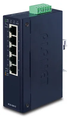 Obrázok produktu pre PLANET IGS-501T, Nespravované, Gigabit Ethernet (10/100/1000), Plne duplexný režim, Montovateľné na stenu
