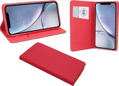 Zdjęcie produktu dla etui z klapką do iPhone'a XR Czerwone etui ochronne na telefon komórkowy z magnesem