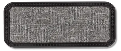 Schmutzfangmatte 25x60 cm, silber, rechteckig, rutschfest