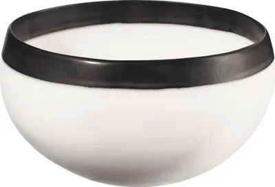 Produktbild von ASA Selection onda Schale organisch, Schüssel, Suppenschale, Stoneware, Weiß / Schwarz, Ø 18 cm, 61042091