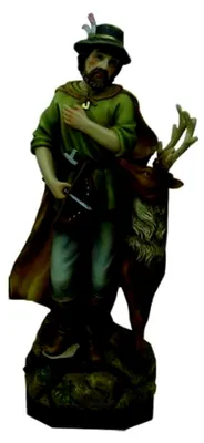 Produktbild von Heiliger Hubertus, Höhe 20 cm, handbemalt