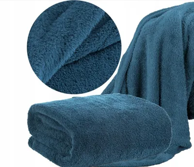 Produktbild von Eurofirany Kuschelige Wohndecke Überwurf 170x210 cm Türkis