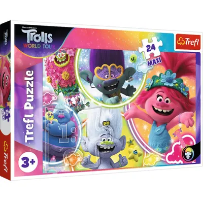 Produktbild von TREFL Puzzle Trolls 2: Unsere musikalische Welt MAXI 24 Teile