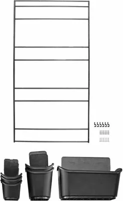 Obrázok produktu pre Kvetináč Nature Black Metal Rectangular