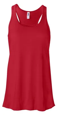 Image de Bella + Canvas - Haut sans manches « Flowy » dos nageur pour femmes FK1985 (XL) (rouge)