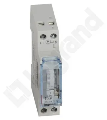 Image de Legrand MicroRex T11, minuterie analogique sans réserve de marche, 230 V 50 Hz, 1 canal, 1 TE, 1 pièce.