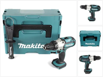 Obrázok produktu pre Akumulátorový vŕtací skrutkovač Makita DDF 451 ZJ 18V 80Nm sólo v Makpac - bez batérie a nabíjačky