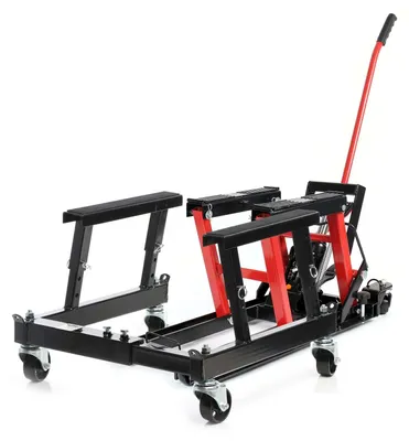 Productafbeelding van Motorlift motorkrik - 680 kg - 13 tot 38 cm - Montagestandaard op wielen