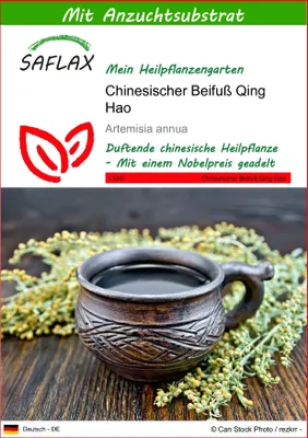 Produktbild von SAFLAX - Heilpflanzen - Chinesischer Beifuß - 250 Samen - Mit keimfreiem Anzuchtsubstrat - Artemisia annua