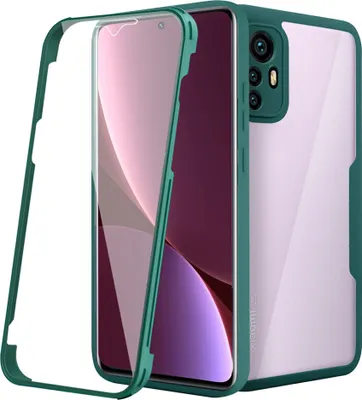 Immagine prodotto di Custodia Xiaomi 12 / 12X, protezione completa a 360° con protezione del display integrata per Xiaomi 12 / 12X verde