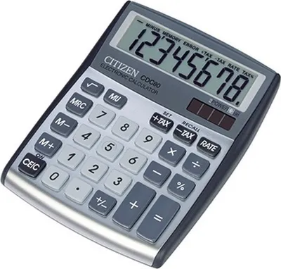 Produktbild von Citizen CDC-80 Taschenrechner Desktop Einfacher Taschenrechner Blau