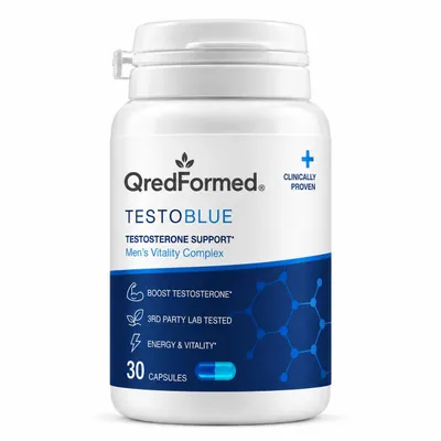 Produktbild von TESTOBLUE – Tägliche Vitalitäts- & Wellness-Unterstützung für Männer – 30 Capsules