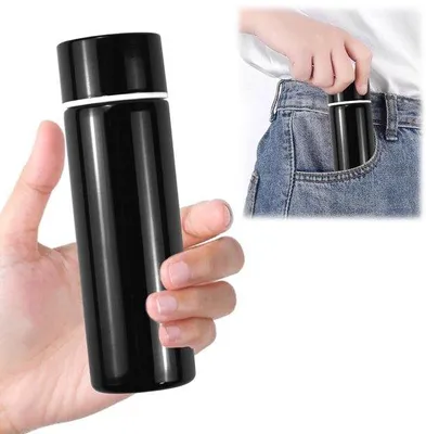Immagine prodotto di Tazza da viaggio in acciaio inossidabile con coperchio, 150 ml, portatile, per caffè, nera