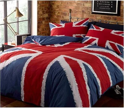 Obrázek produktu pro Catherine Lansfield - Sada ložního prádla, Union Jack AG981 (jednolůžko) (červená/bílá/modrá)