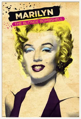 Produktbild von Monroe, Marilyn - Poster - Paint + Wechselrahmen, Shinsuke® Maxi Kunststoff weiss, Acryl-Scheibe