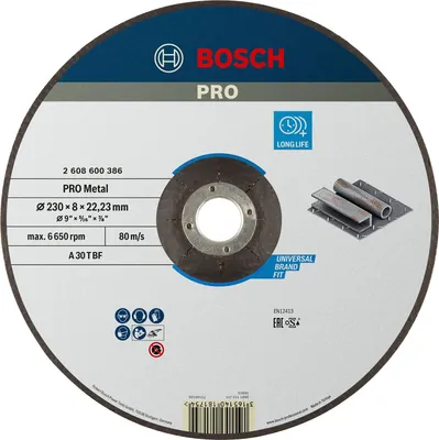 Zdjęcie produktu dla Bosch 2 608 600 386, 23 cm, Wielobarwny, 8 mm, Metal, 1 szt.