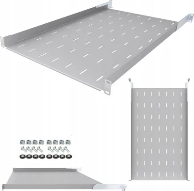 Obrázek produktu pro Serverová police Stalflex 19" 1U 750-910mm - Vyráběné serverové skříně