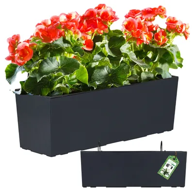 Immagine prodotto di Vaso da fiori Prosperplast | Urbi Case | antracite | 40 cm