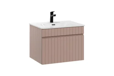 Zdjęcie produktu dla Szafka Pod Umywalkę 60 Cm 1 Szuflada Antyczna Róża Frezowana