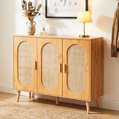 Produktbild von HOKEEPER Schuhschrank aus Holz, Schmaler Doppeltür (87x40x100cm),Shoe Cabinet, Schuhkipper für bis zu 24 Paar Schuhe, Schuhkommode
