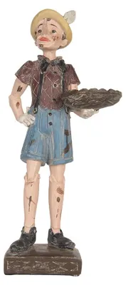 Produktbild von Clayre & Eef Dekorationsfigur Pinocchio 14x10x31 cm Beige Kunststoff